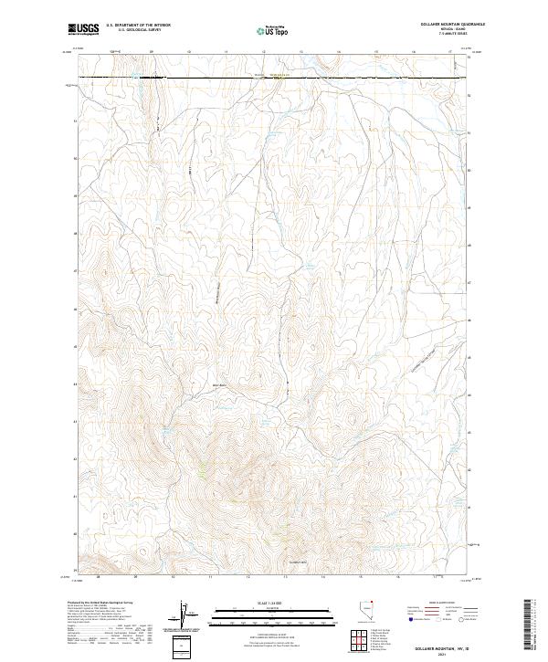 USGS Topographic Map – Gollaher Mountain