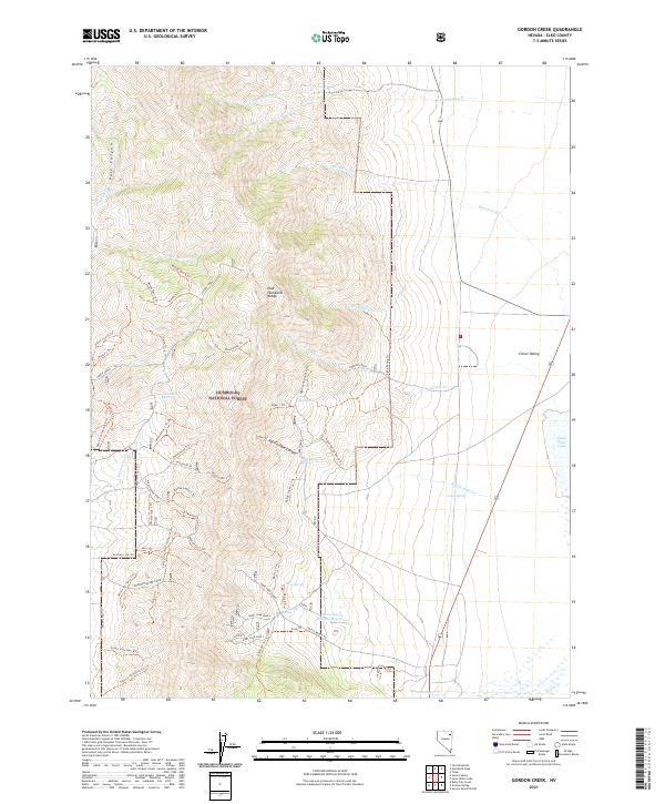 USGS Topographic Map – Gordon Creek