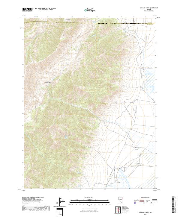 USGS Topographic Map – Goshute Creek