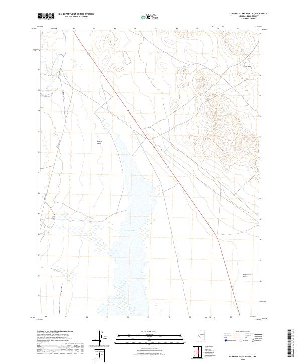 USGS Topographic Map – Goshute Lake North