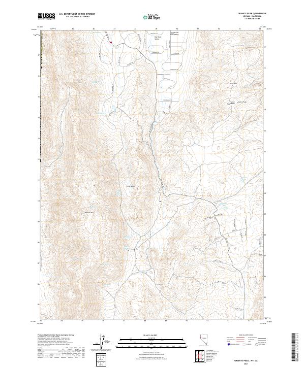 USGS Topographic Map – Granite Peak