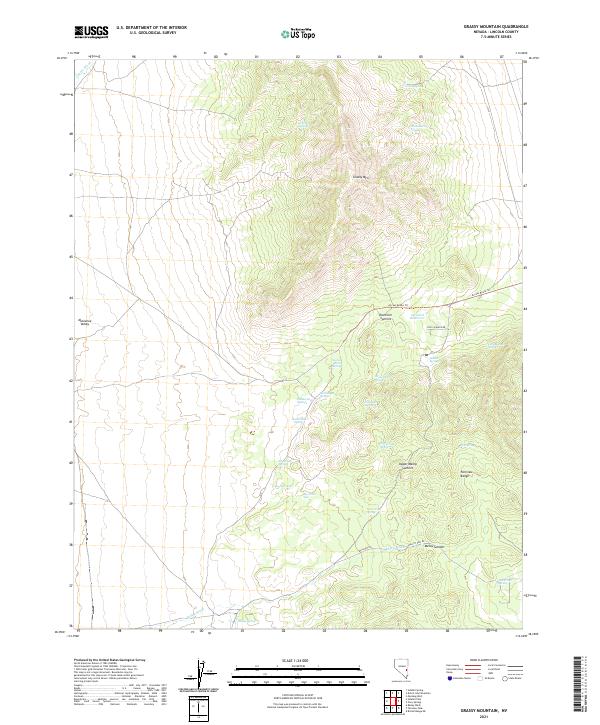 USGS Topographic Map – Grassy Mountain