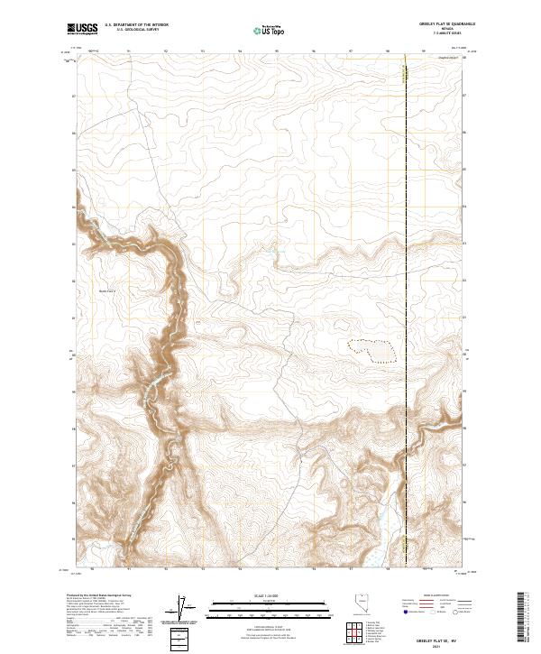 USGS Topographic Map – Greeley Flat SE
