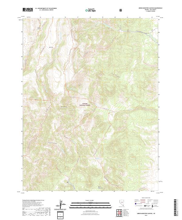 USGS Topographic Map – Green Monster Canyon