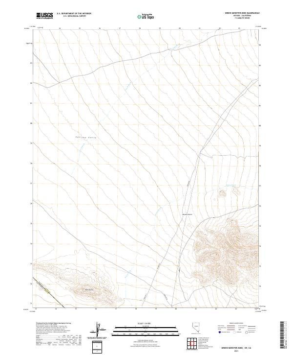 USGS Topographic Map – Green Monster Mine
