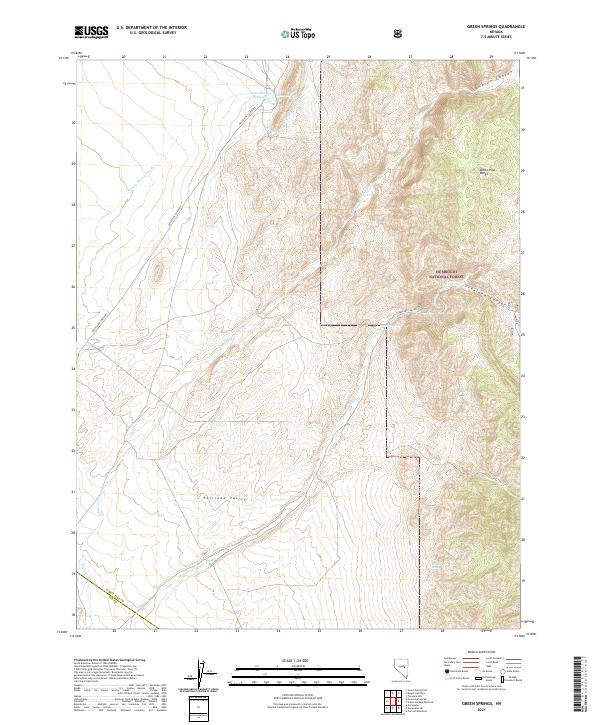 USGS Topographic Map – Green Springs