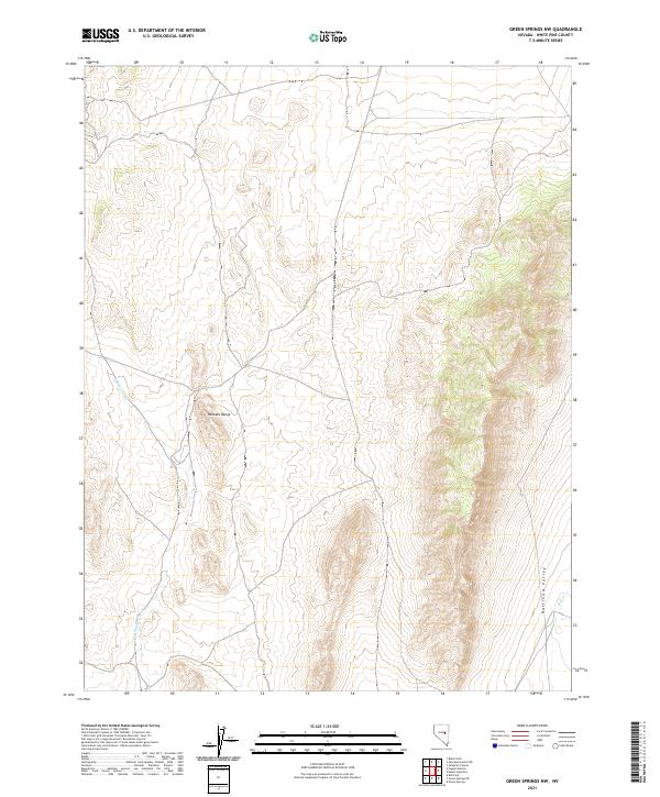 2021 Map of Green Springs NW, 2021 Print