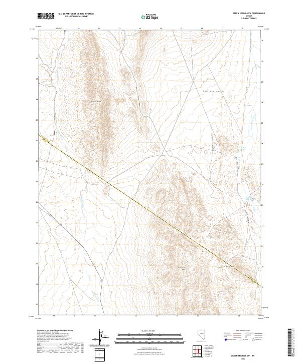 USGS Topographic Map – Green Springs SW