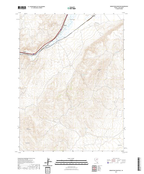USGS Topographic Map – Grindstone Mountain