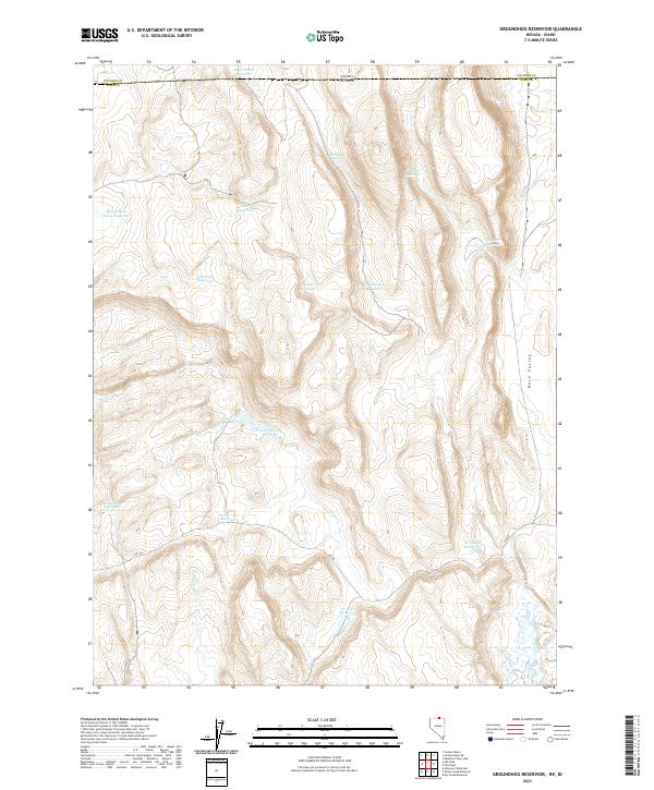 USGS Topographic Map – Groundhog Reservoir