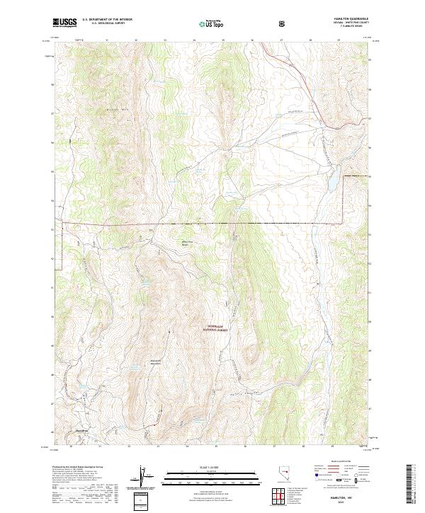 USGS Topographic Map – Hamilton
