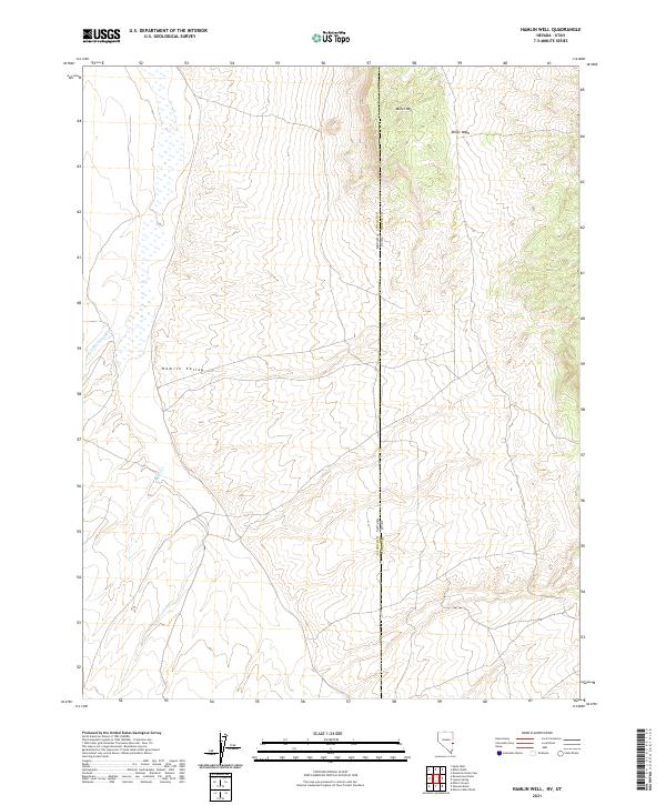 USGS Topographic Map – Hamlin Well
