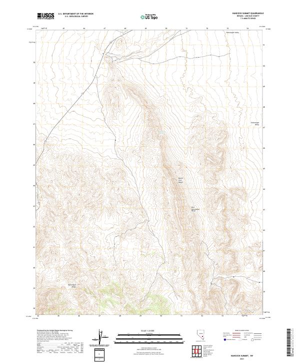USGS Topographic Map – Hancock Summit