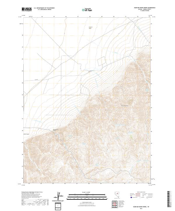 USGS Topographic Map – Hand-me-down Creek