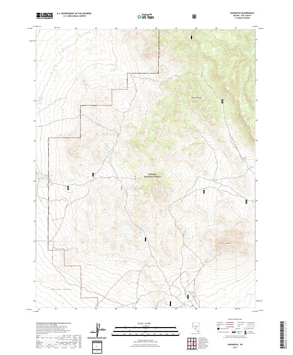 USGS Topographic Map – Hannapah