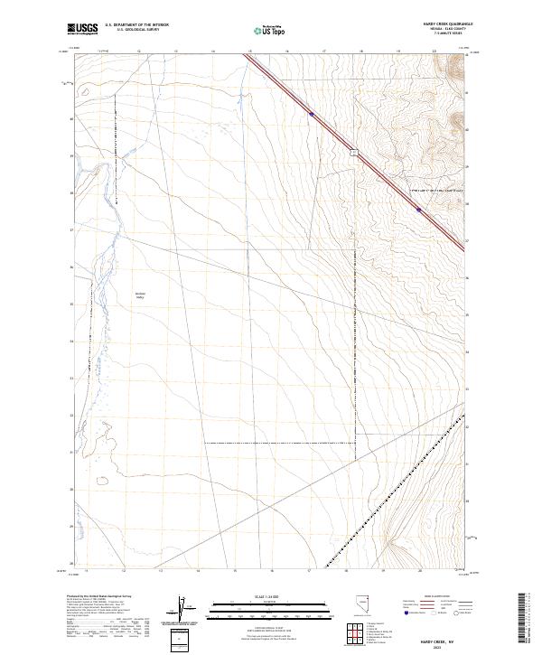USGS Topographic Map – Hardy Creek