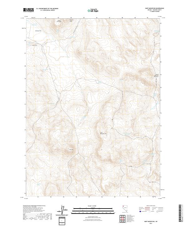 USGS Topographic Map – Hart Mountain