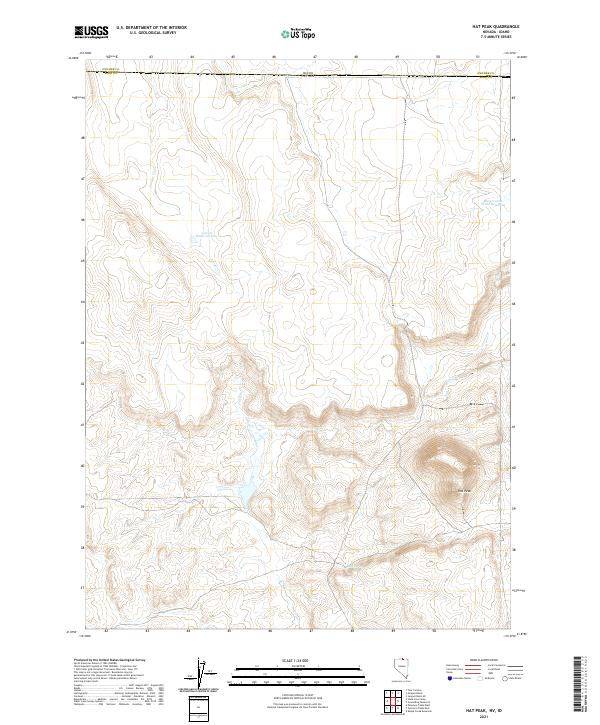 USGS Topographic Map – Hat Peak