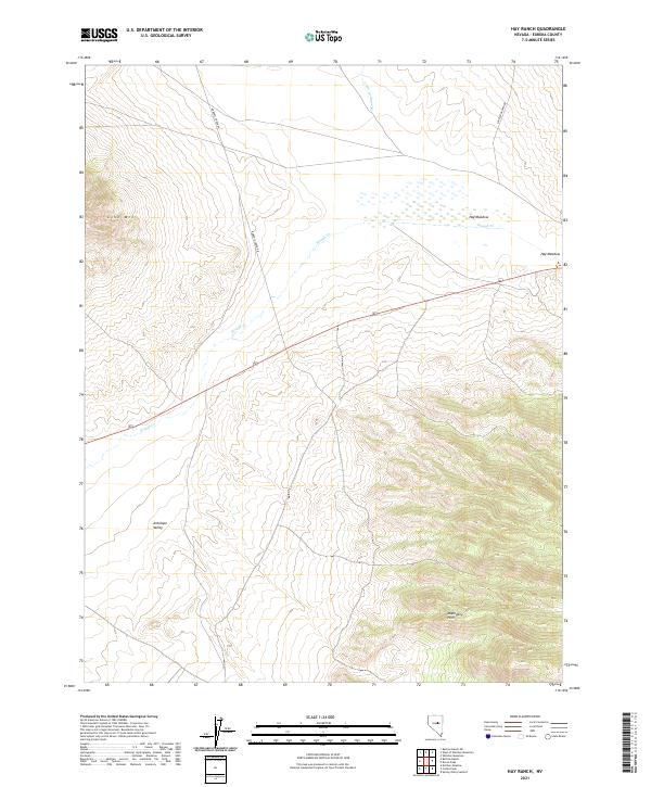 USGS Topographic Map – Hay Ranch