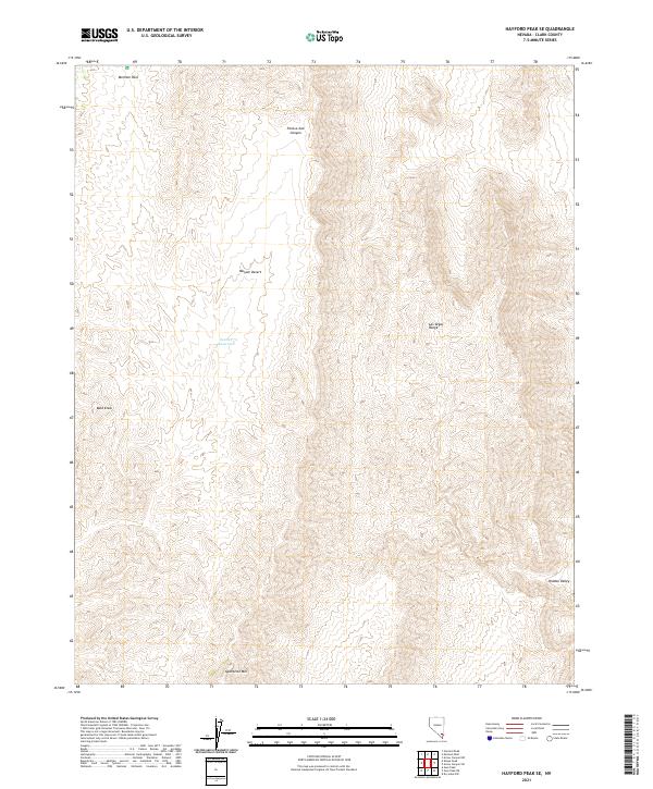 USGS Topographic Map – Hayford Peak SE