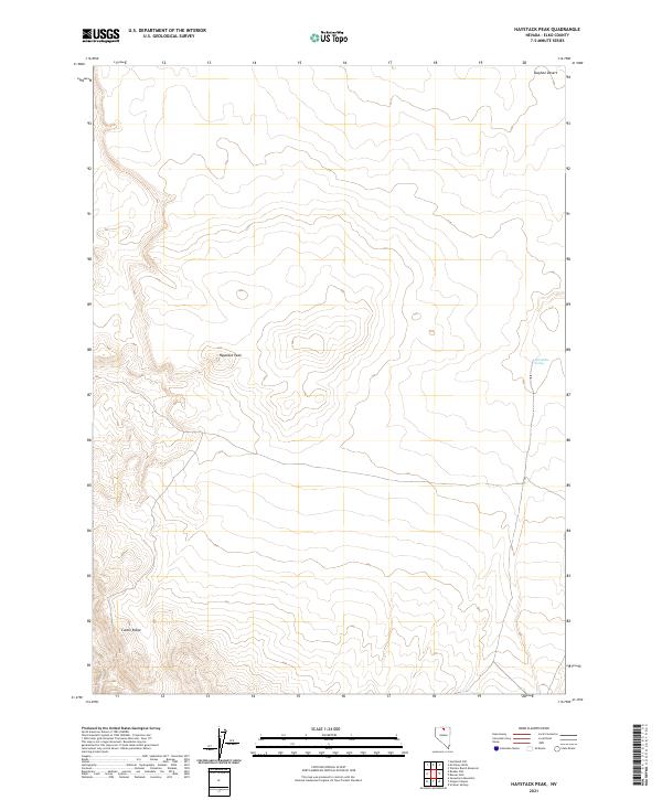 USGS Topographic Map – Haystack Peak