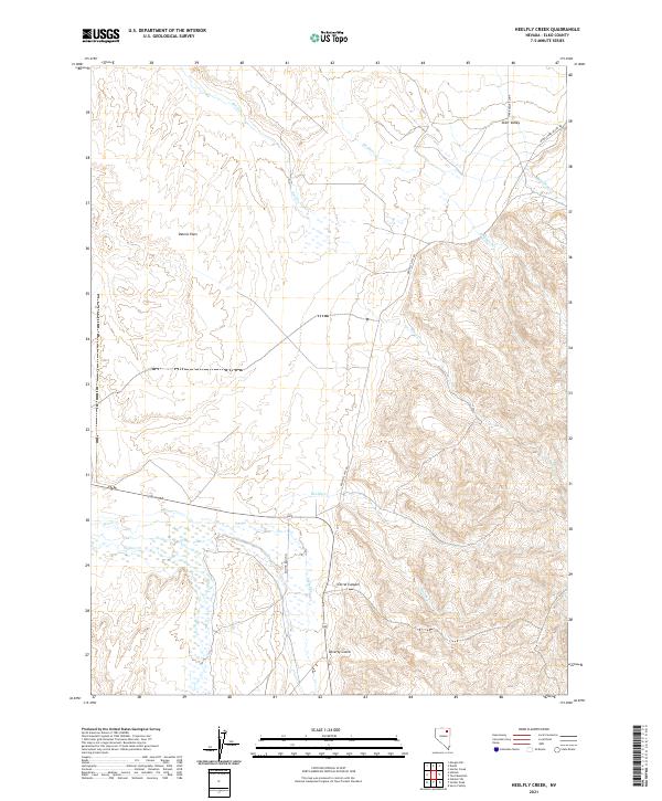 USGS Topographic Map – Heelfly Creek