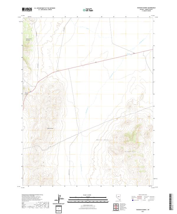USGS Topographic Map – Hickison Summit