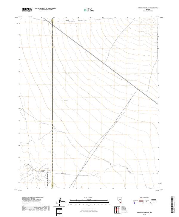 USGS Topographic Map – Hidden Hills Ranch