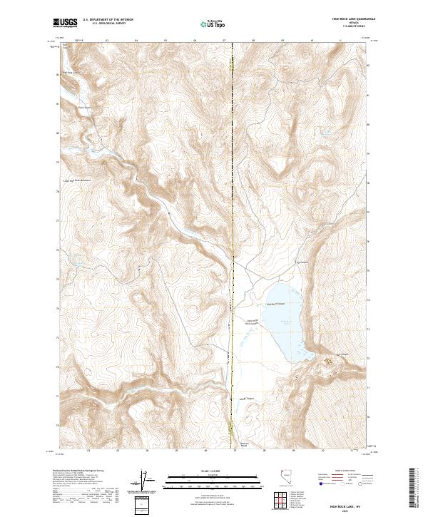 USGS Topographic Map – High Rock Lake