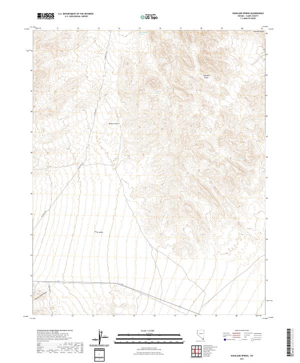 USGS Topographic Map – Highland Spring