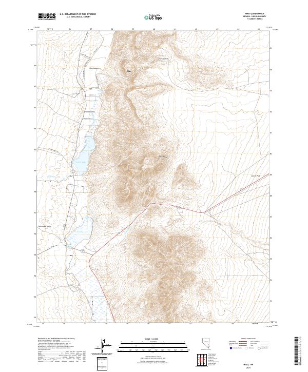 USGS Topographic Map – Hiko
