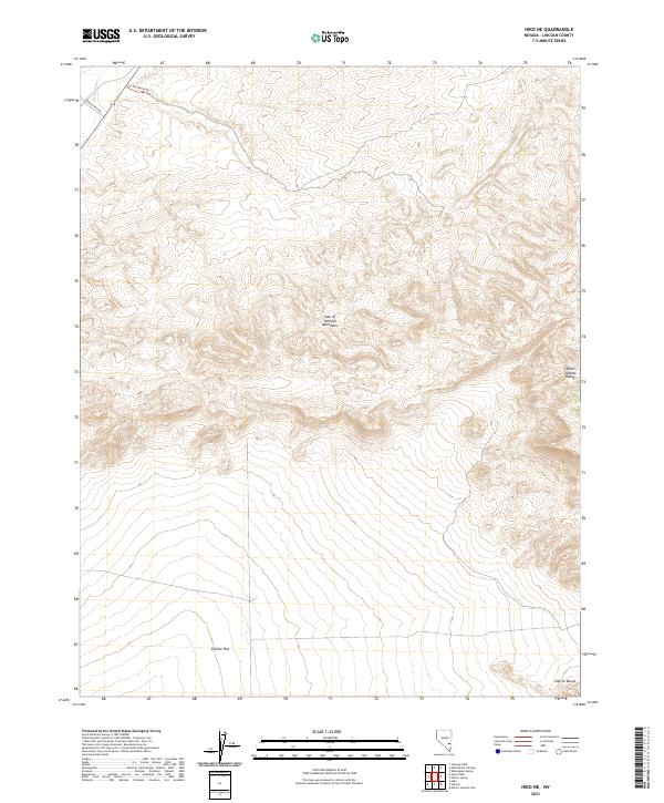 USGS Topographic Map – Hiko NE