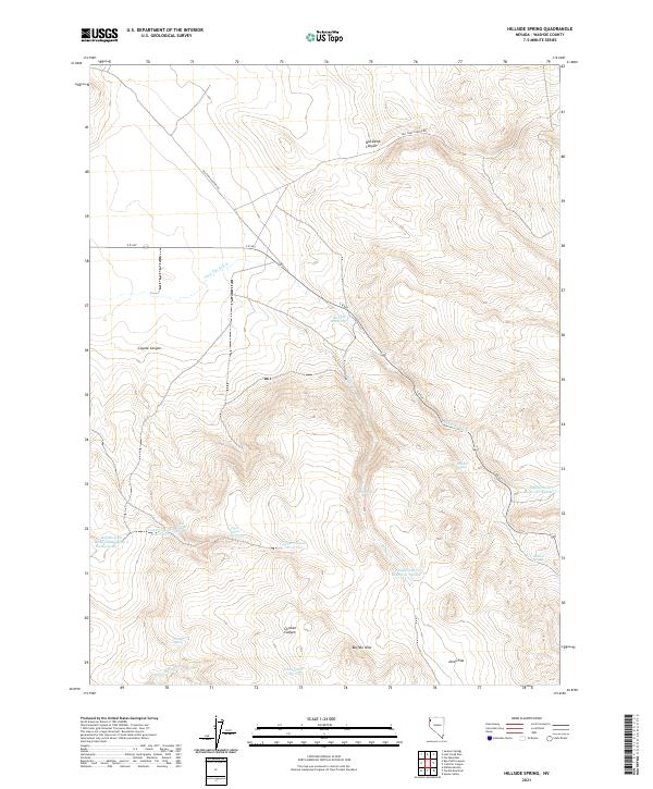 USGS Topographic Map – Hillside Spring