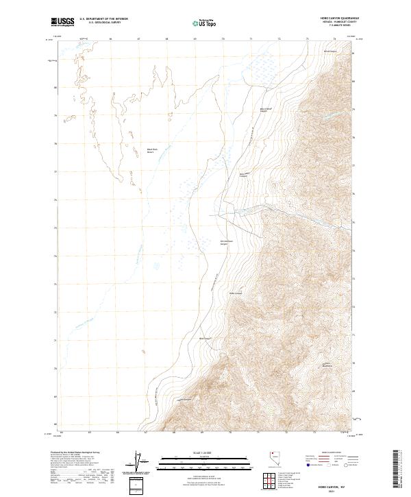 USGS Topographic Map – Hobo Canyon