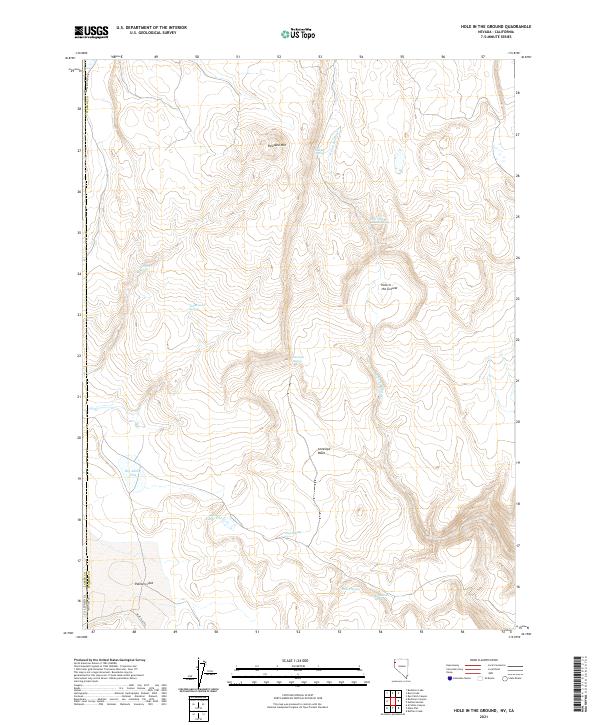 USGS Topographic Map – Hole In The Ground