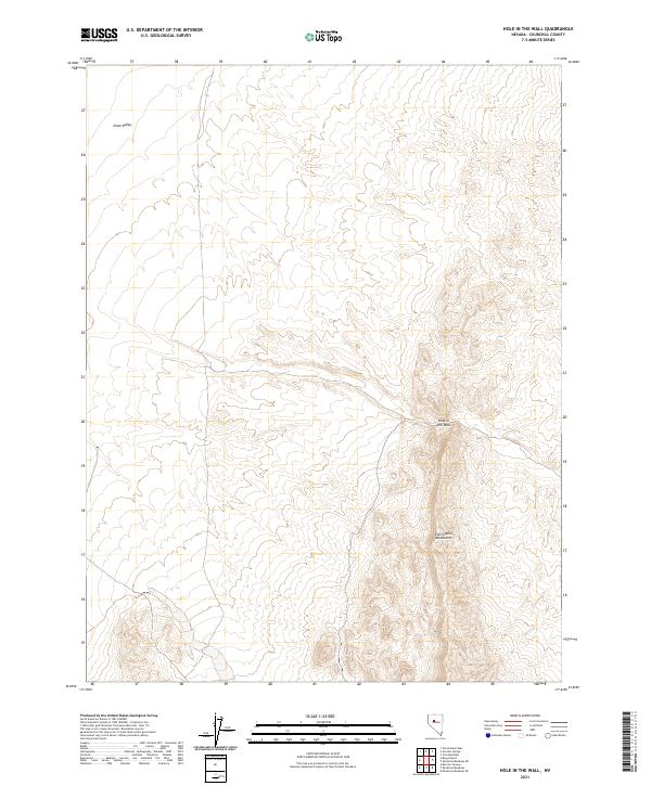 USGS Topographic Map – Hole In The Wall