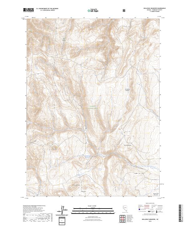 USGS Topographic Map – Holloway Meadows