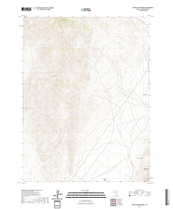 USGS Topographic Map – Home Station Ranch