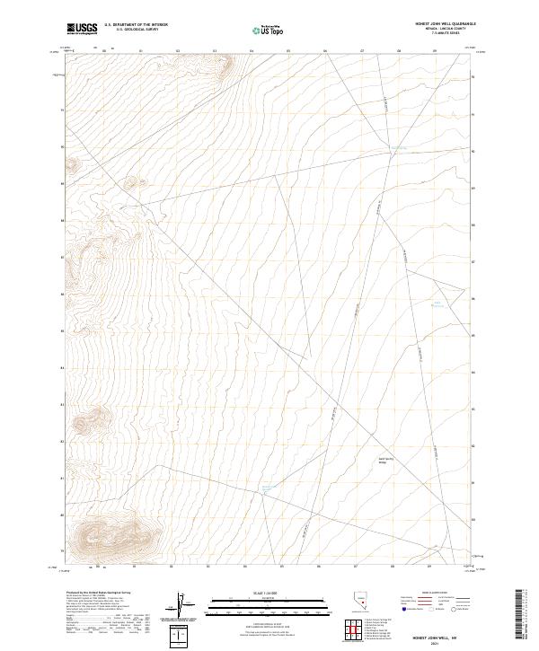 USGS Topographic Map – Honest John Well