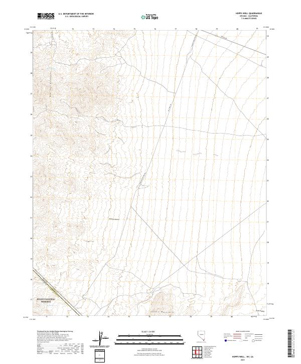 USGS Topographic Map – Hopps Well