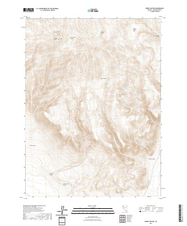 USGS Topographic Map – Horse Canyon