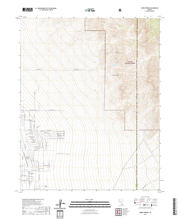 USGS Topographic Map – Horse Springs