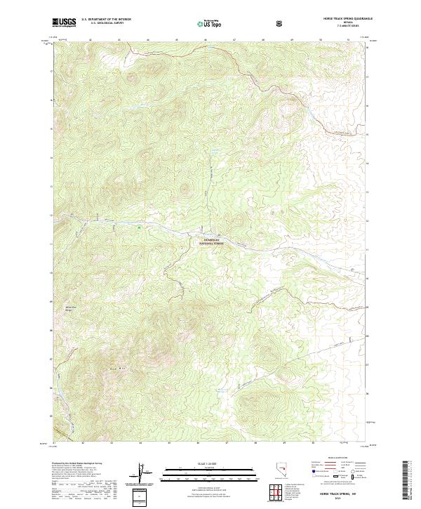 USGS Topographic Map – Horse Track Spring