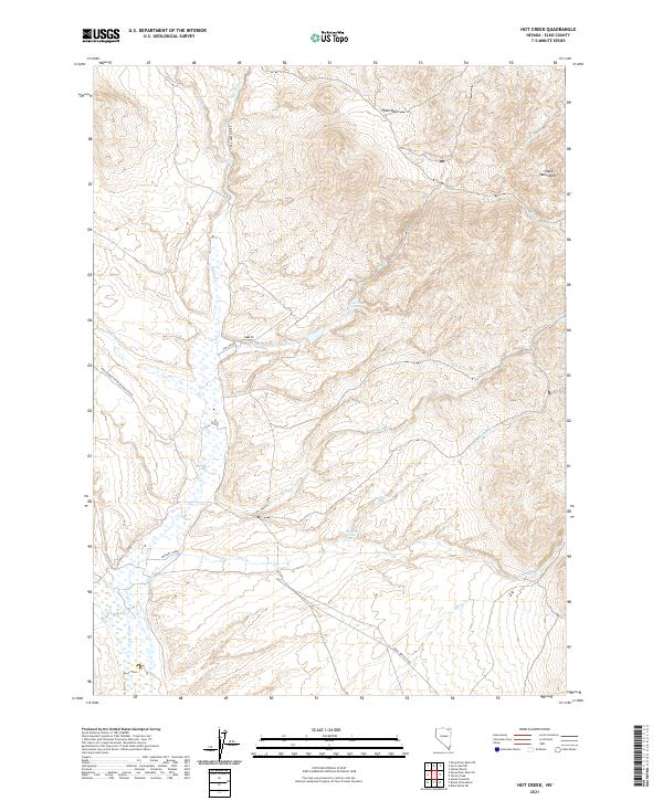 USGS Topographic Map – Hot Creek