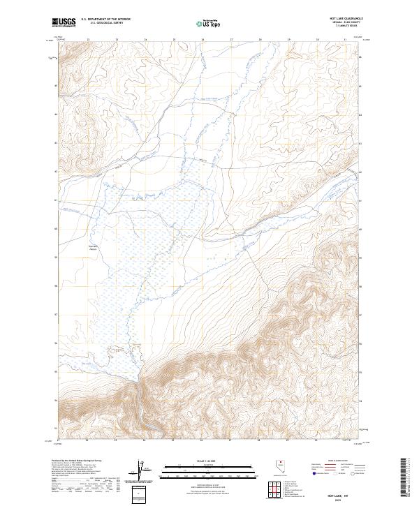 USGS Topographic Map – Hot Lake
