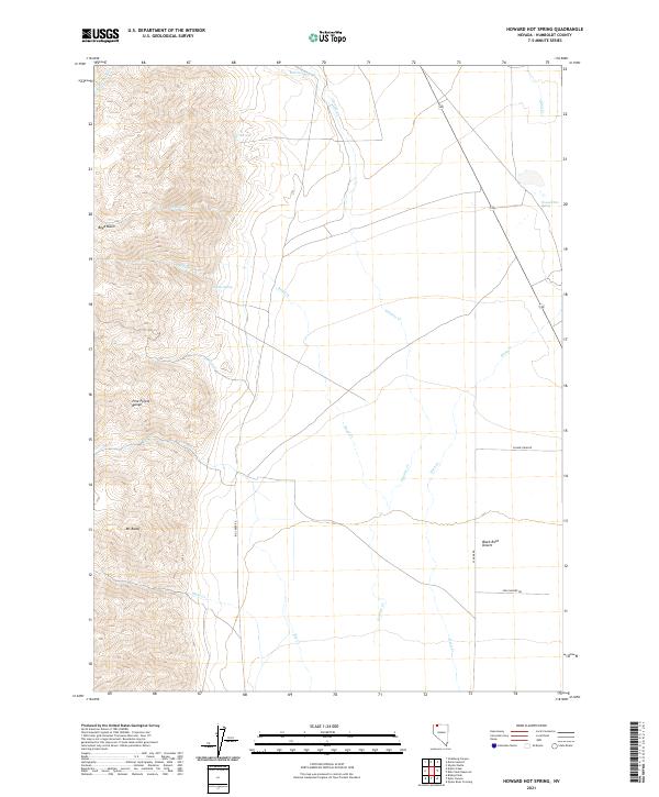 USGS Topographic Map – Howard Hot Spring