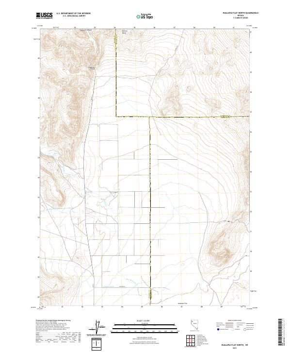 USGS Topographic Map – Hualapai Flat North