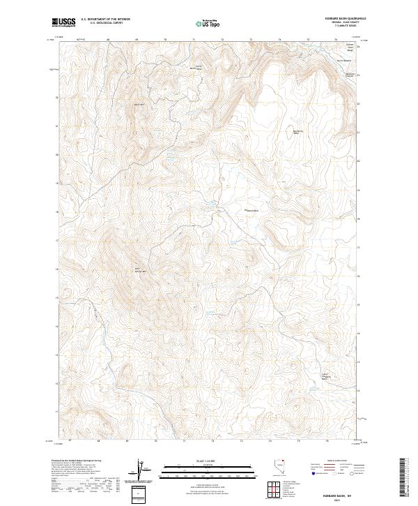 USGS Topographic Map – Hubbard Basin