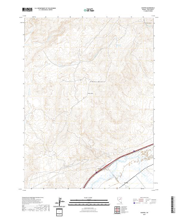 USGS Topographic Map – Hunter