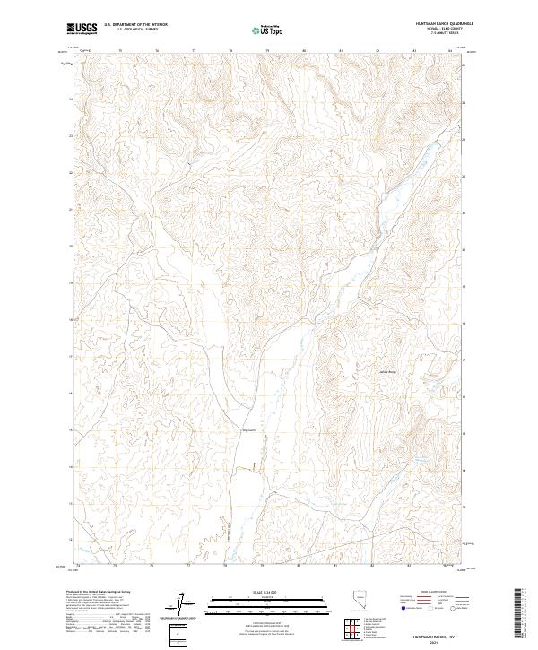 USGS Topographic Map – Huntsman Ranch